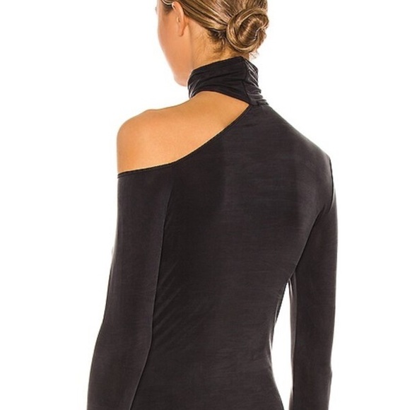 NWT JONATHAN SIMKHAI STANDARD Caden Cut Out Turtleneck Top - Picture 4 of 8